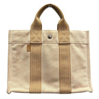 Hermes Fourre Tout PM Handbag Cotton Canvas
