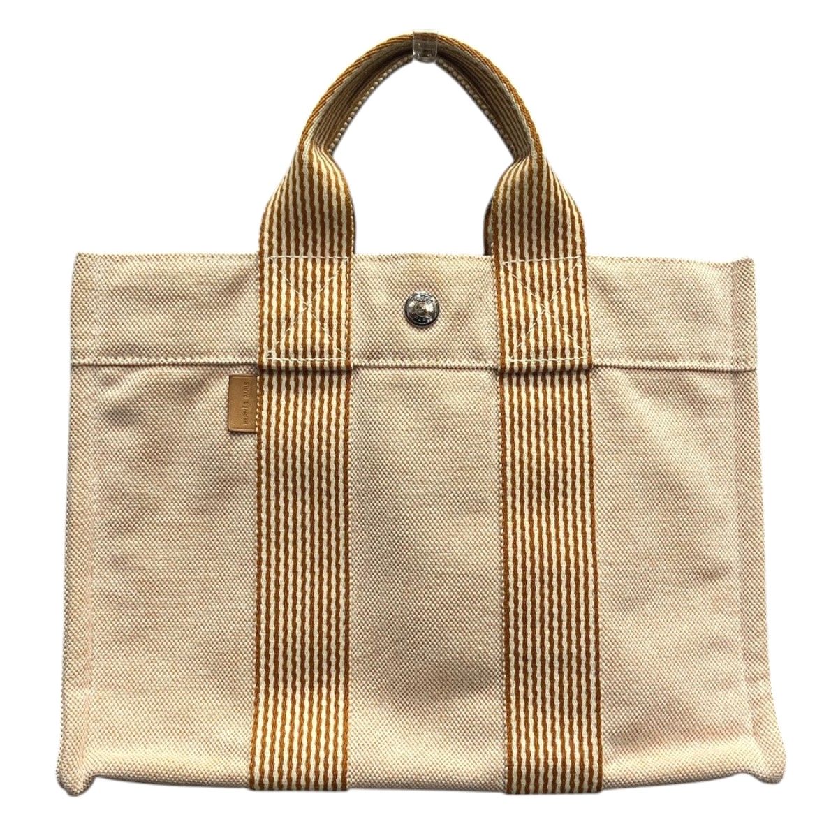 Hermes Fourre Tout PM Handbag Cotton Canvas