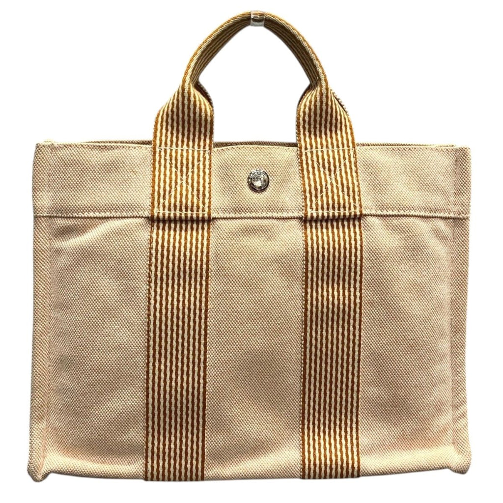 Hermes Fourre Tout PM Handbag Cotton Canvas — view 2