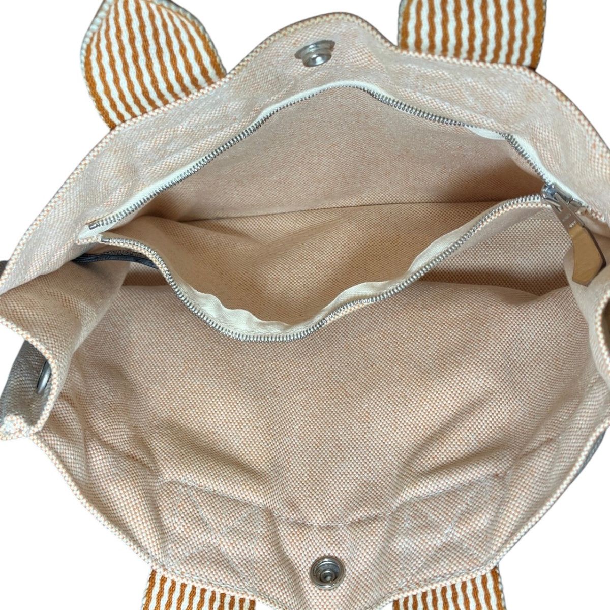 Hermes Fourre Tout PM Handbag Cotton Canvas — view 6