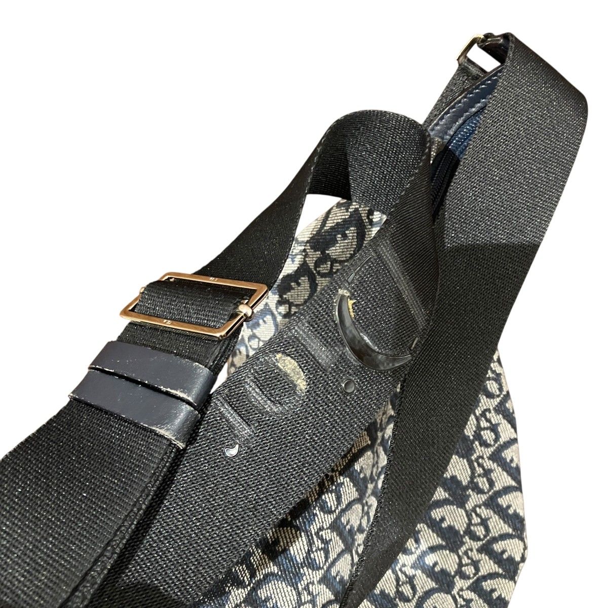 Dior Trotter Shoulder Bag Canvas Leather — view 9