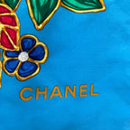 Chanel Large Scarf Silk Pattern Multicolor — view 9