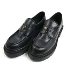 Prada Triangle Logo Loafers Black 070 7