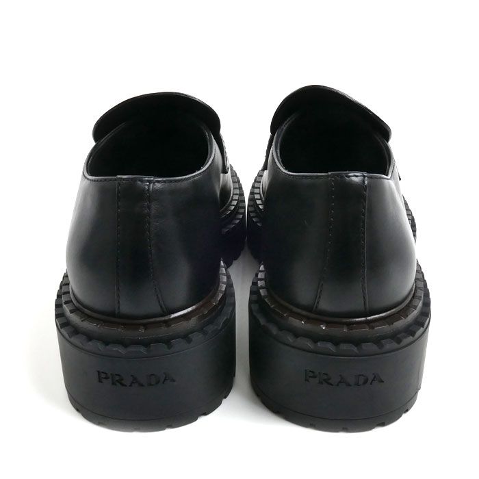 Prada Triangle Logo Loafers Black 070 7 — view 3