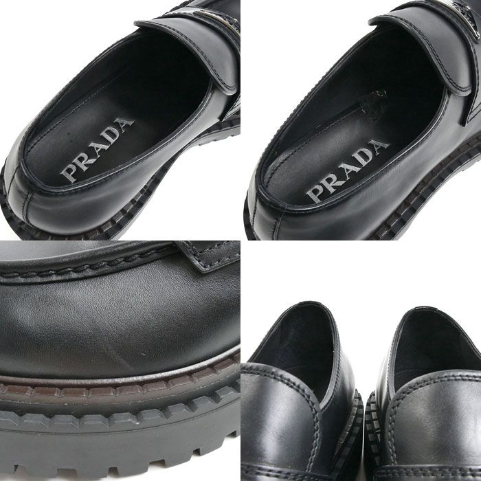 Prada Triangle Logo Loafers Black 070 7 — view 7