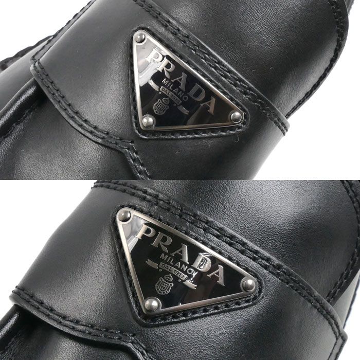 Prada Triangle Logo Loafers Black 070 7 — view 5