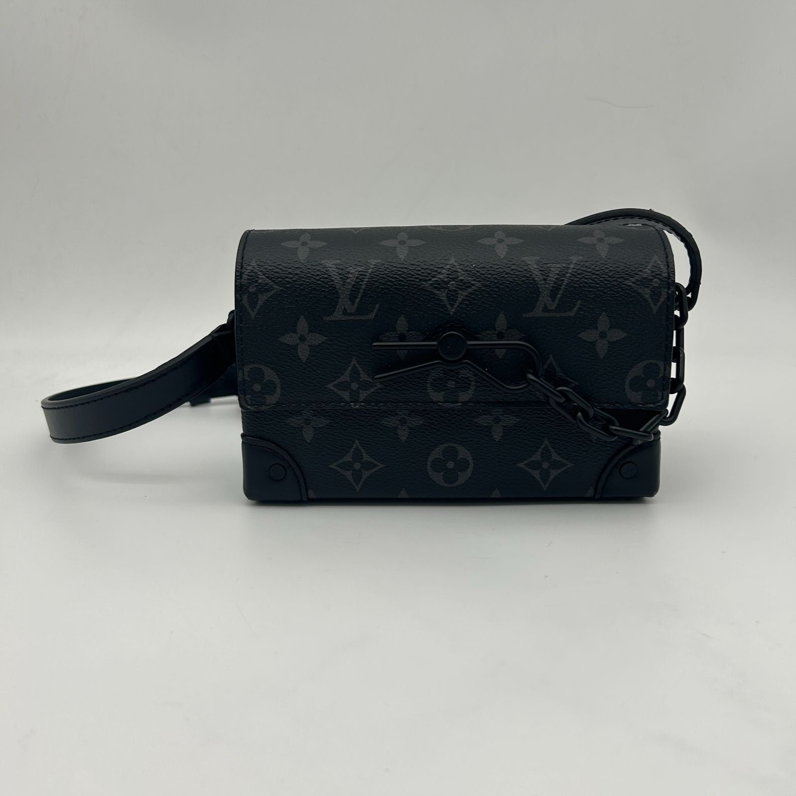 Louis Vuitton Shoulder Bag Monogram Eclipse Steamer Wearable Wallet Black