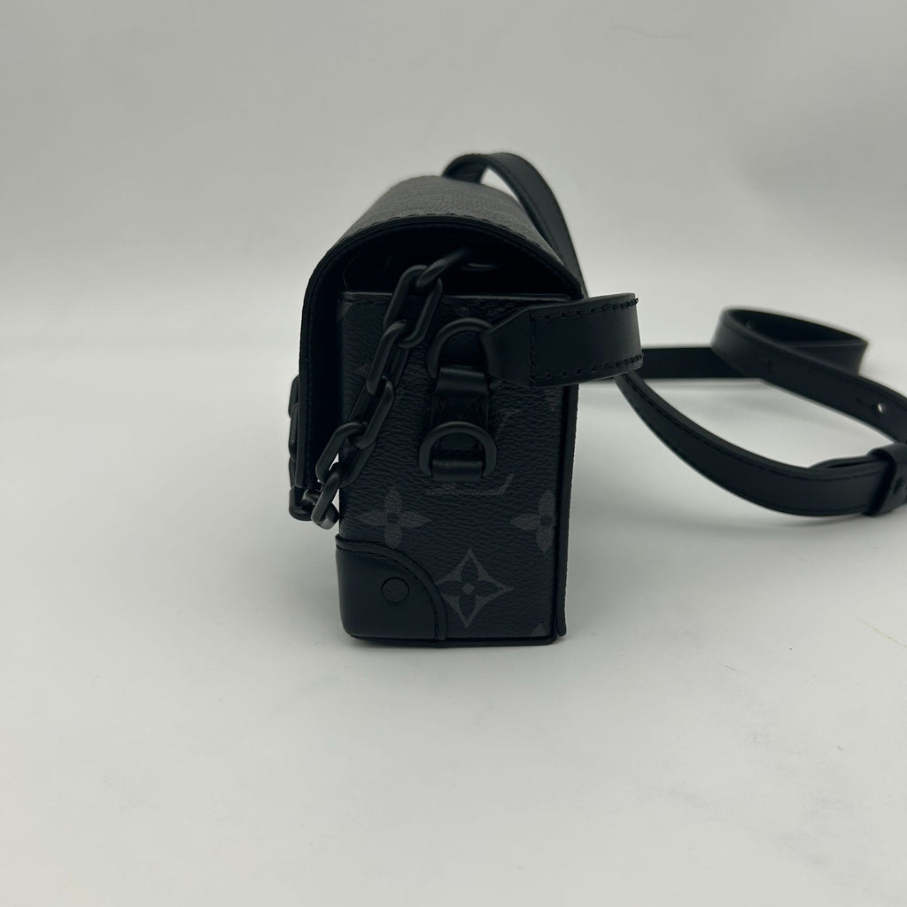 Louis Vuitton Shoulder Bag Monogram Eclipse Steamer Wearable Wallet Black — view 6