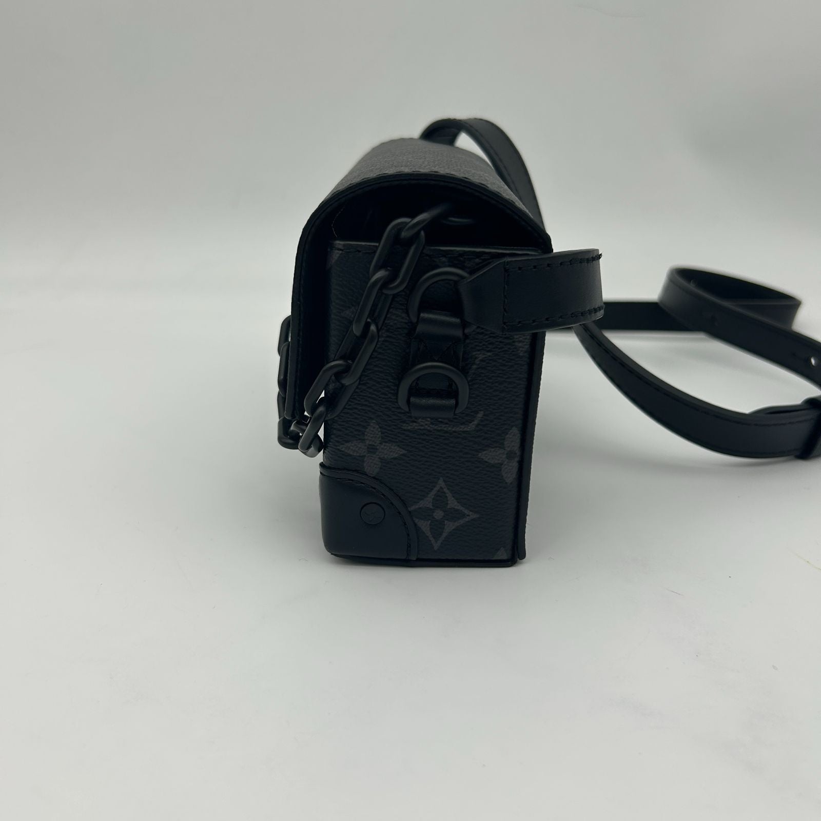Louis Vuitton Shoulder Bag Monogram Eclipse Steamer Wearable Wallet Black — view 5