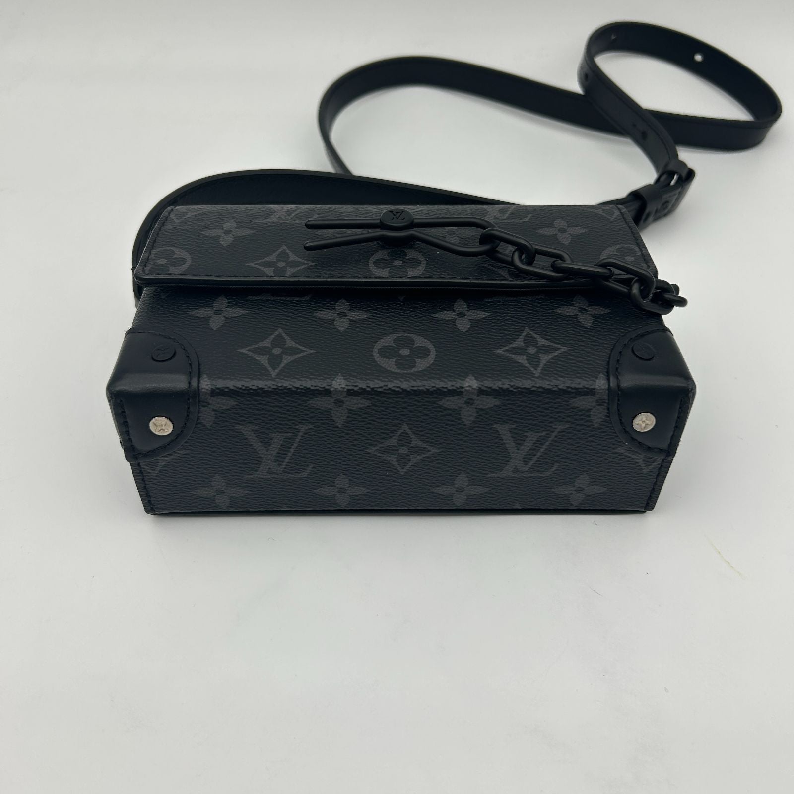 Louis Vuitton Shoulder Bag Monogram Eclipse Steamer Wearable Wallet Black — view 7