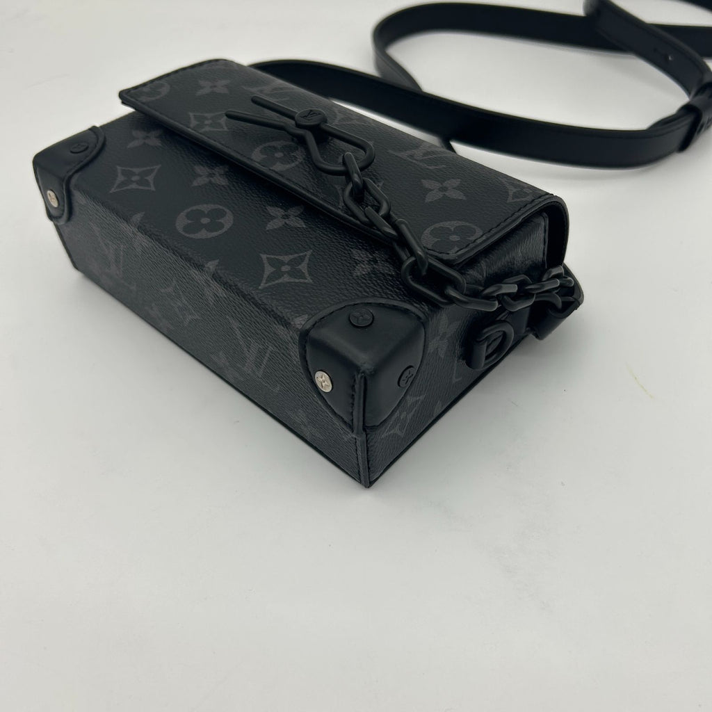 Louis Vuitton Shoulder Bag Monogram Eclipse Steamer Wearable Wallet Black — view 9