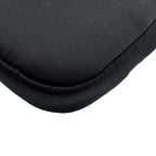 Prada Re-Nylon Mini Pouch Triangle Logo Nylon Black with Key Chain — view 3