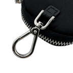 Prada Re-Nylon Mini Pouch Triangle Logo Nylon Black with Key Chain — view 6