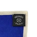 Hermes Silk Scarf Carre 90 Gavroche Elastic Blue Black White Caleche Elastique — view 7