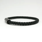 Hermes Bracelet Puzzle So Black Leather Metal Logo — view 2