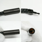 Hermes Bracelet Puzzle So Black Leather Metal Logo — view 8