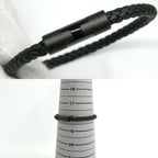Hermes Bracelet Puzzle So Black Leather Metal Logo — view 7