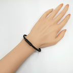 Hermes Bracelet Puzzle So Black Leather Metal Logo — view 9