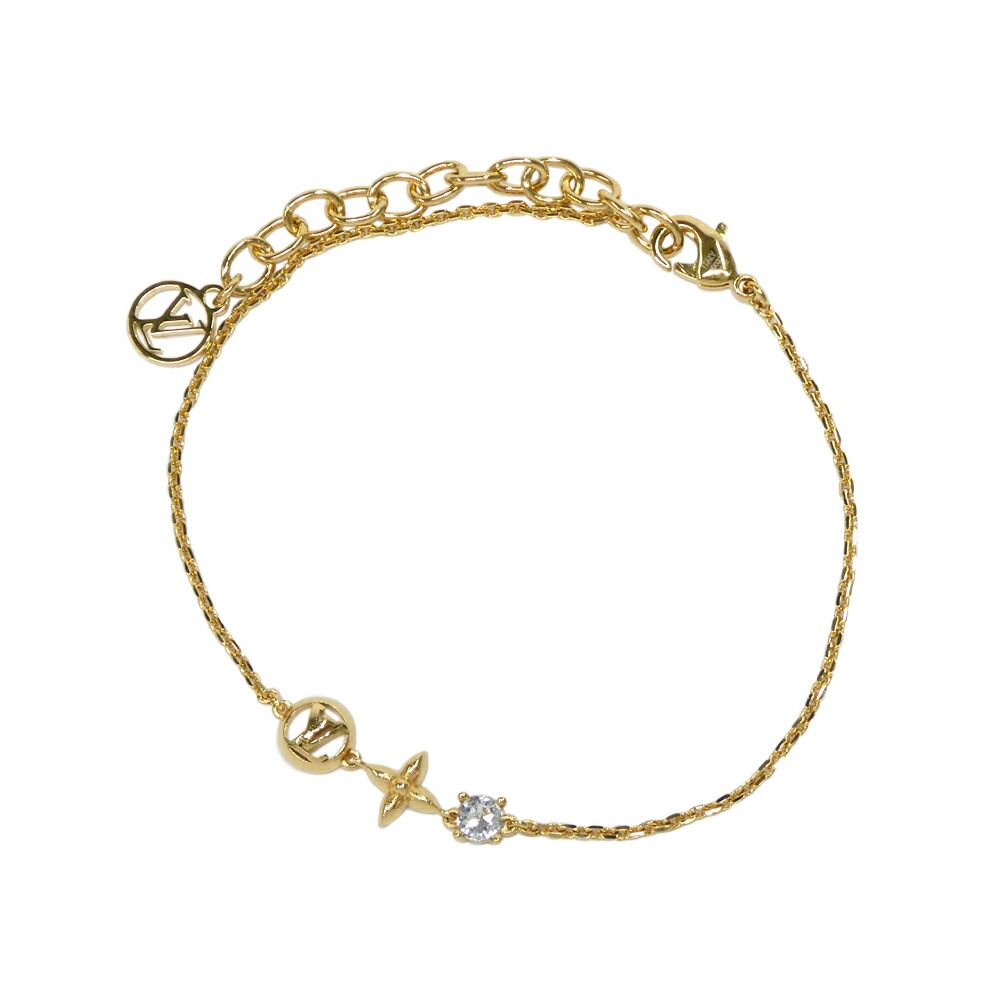 Louis Vuitton Bracelet Petit Gold Metal Strass