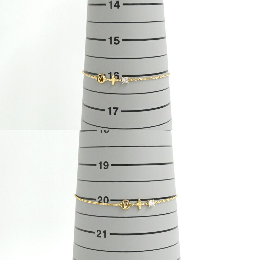 Louis Vuitton Bracelet Petit Gold Metal Strass — view 8