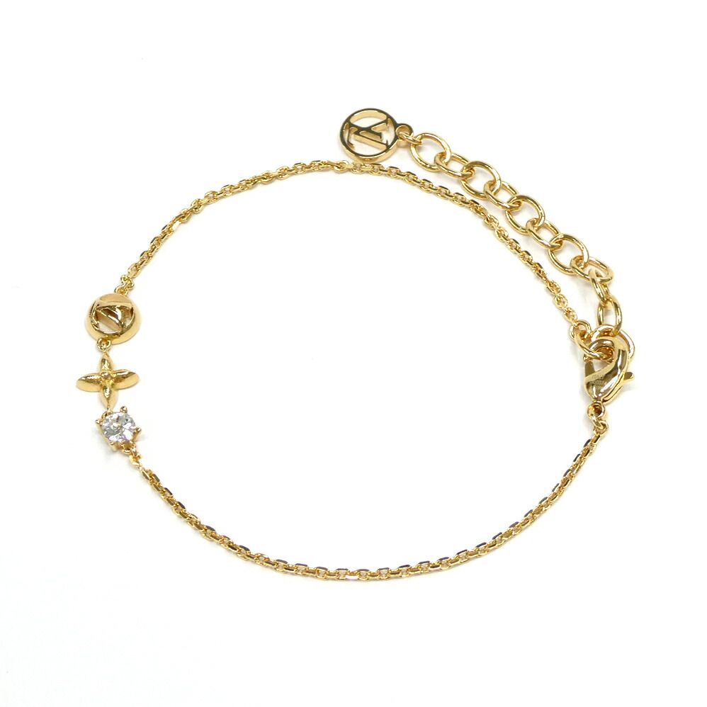 Louis Vuitton Bracelet Petit Gold Metal Strass — view 2