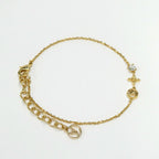 Louis Vuitton Bracelet Petit Gold Metal Strass — view 3