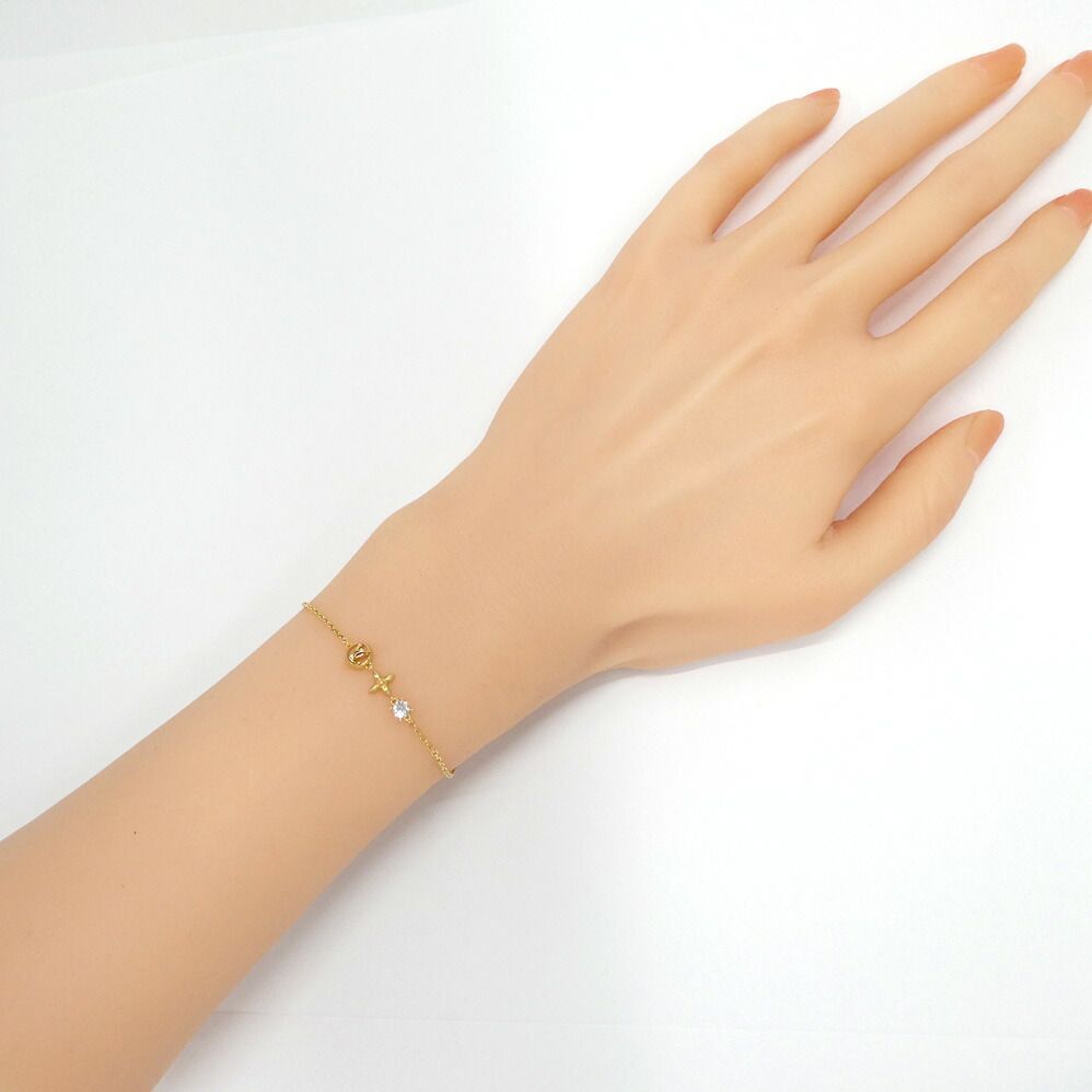 Louis Vuitton Bracelet Petit Gold Metal Strass — view 9