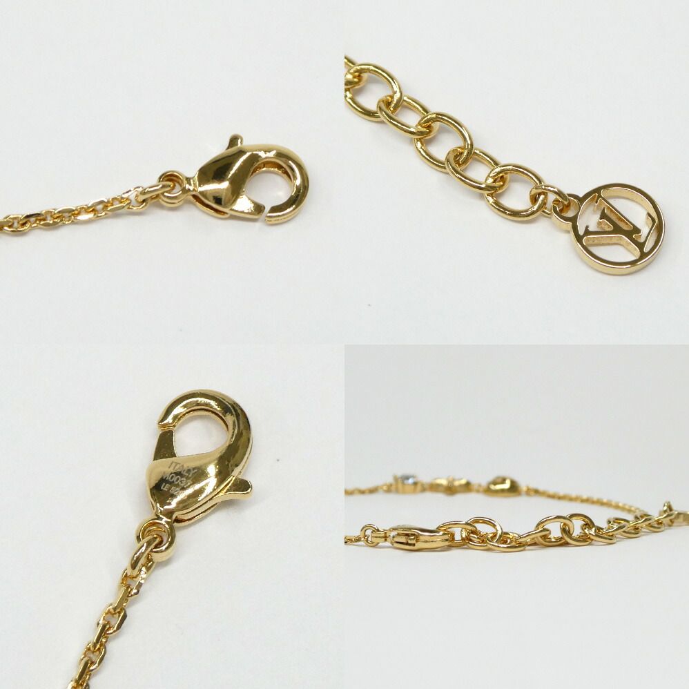 Louis Vuitton Bracelet Petit Gold Metal Strass — view 7
