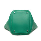 Hermes Picotin Lock PM Handbag Vert Vertigo Green Silver Taurillon Clemence — view 3