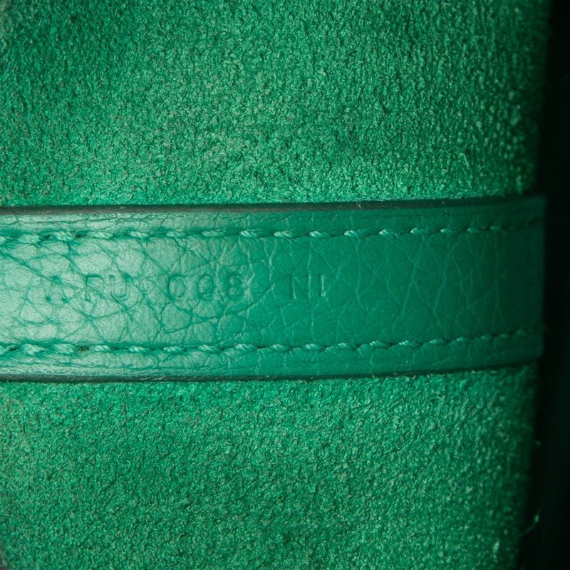 Hermes Picotin Lock PM Handbag Vert Vertigo Green Silver Taurillon Clemence — view 6
