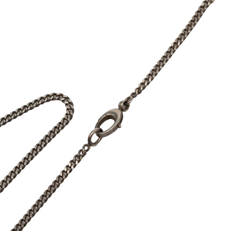 Gucci Crest Round Coin Chain Pendant Silver — view 5