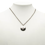 Gucci Crest Round Coin Chain Pendant Silver — view 6