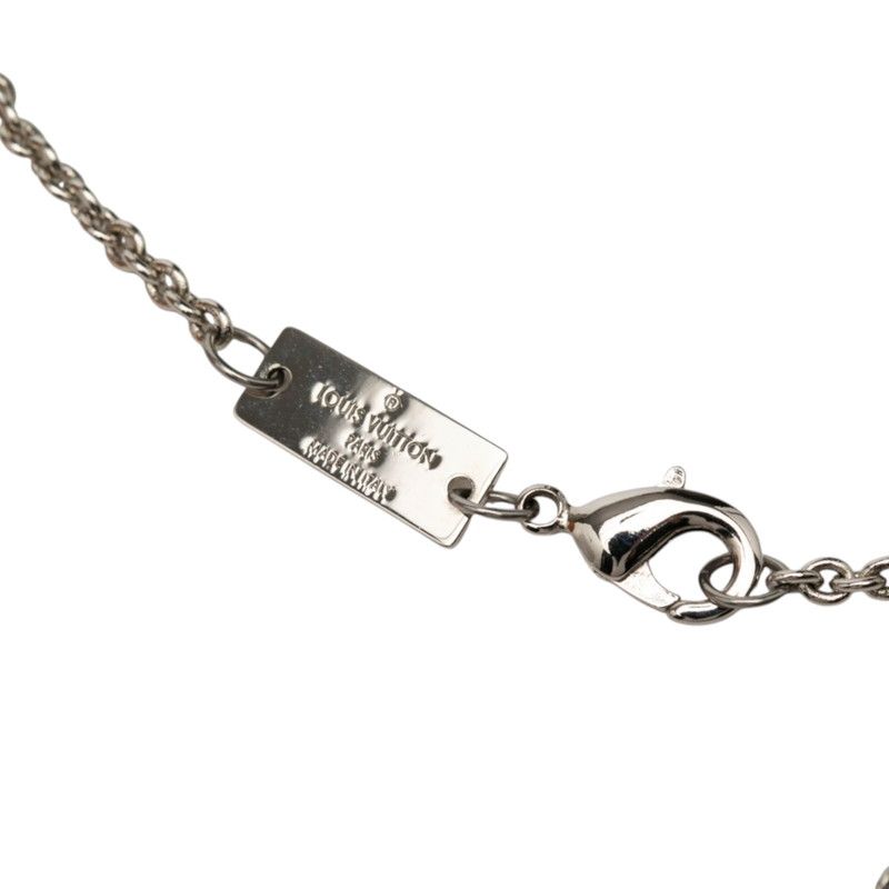 Louis Vuitton Safari Charm Chain Pendant Silver and Pink Gold Plated — view 5