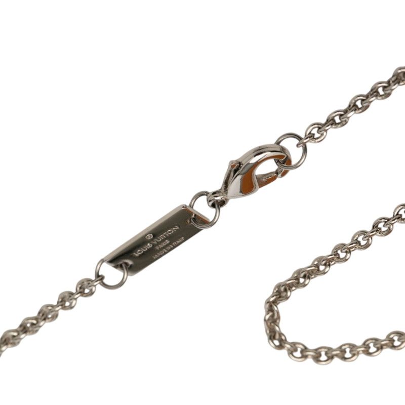 Louis Vuitton Safari Charm Chain Pendant Silver and Pink Gold Plated — view 4