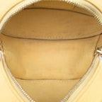 Chanel CC Logo Quilted Crossbody Chain Shoulder Bag Yellow Caviar Leather — view 4