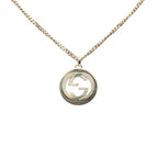Gucci Interlocking Logo Chain Pendant 925 Sterling Silver