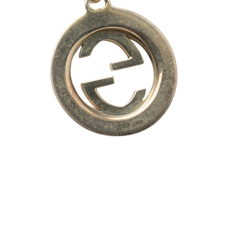 Gucci Interlocking Logo Chain Pendant 925 Sterling Silver — view 6