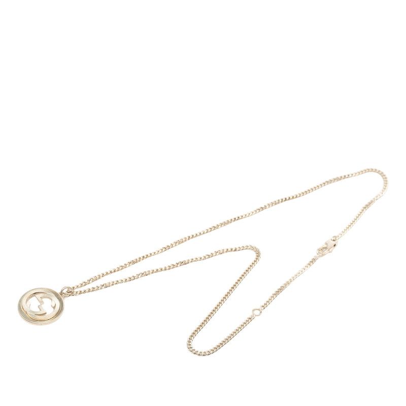 Gucci Interlocking Logo Chain Pendant 925 Sterling Silver — view 3