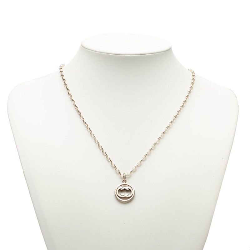 Gucci Double GG Logo Chain Pendant Silver — view 6