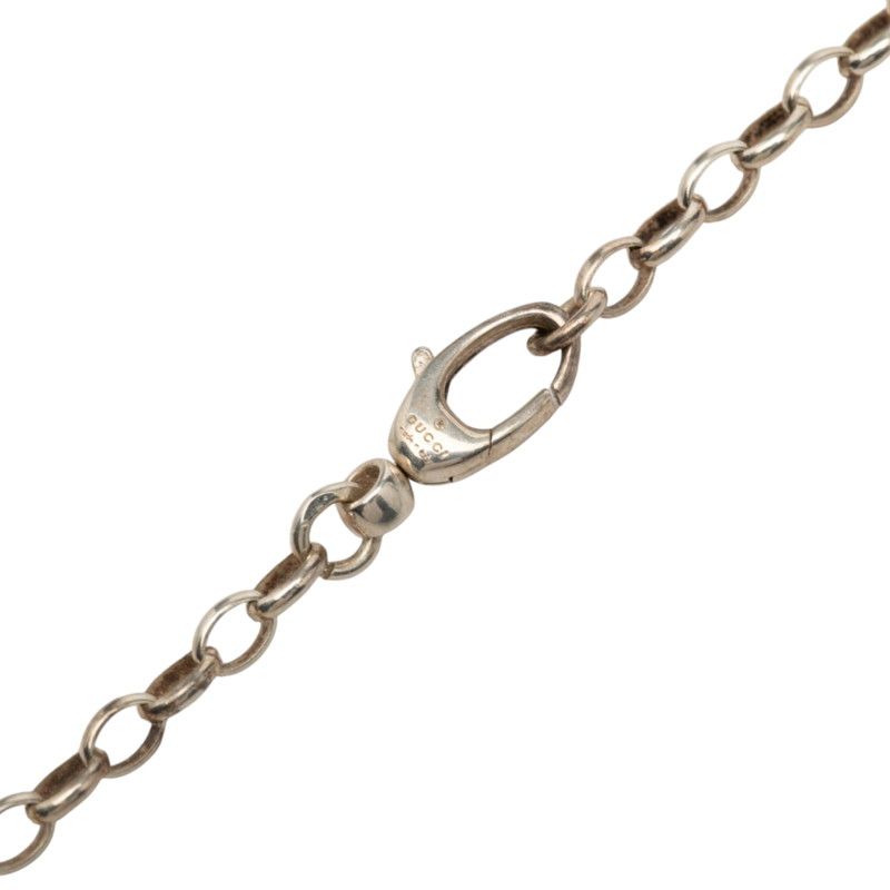 Gucci Double GG Logo Chain Pendant Silver — view 5
