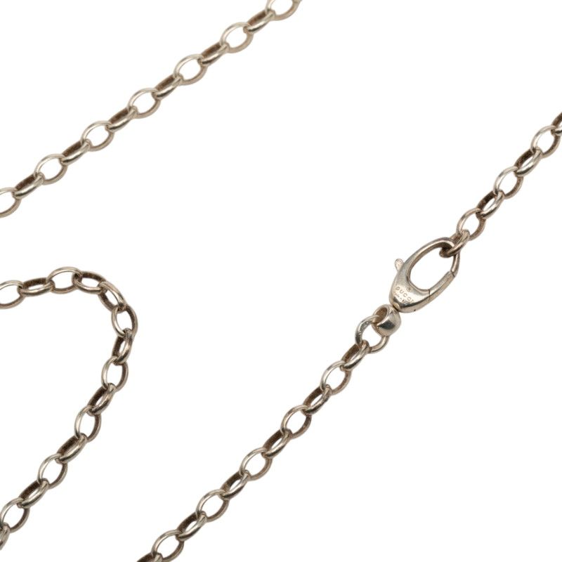 Gucci Double GG Logo Chain Pendant Silver — view 4