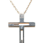 Gucci Logo Cross Chain Pendant 925 Sterling Silver — view 5