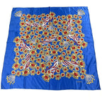 Chanel Super Large Cm Silk Scarf Gem Pattern Multicolor