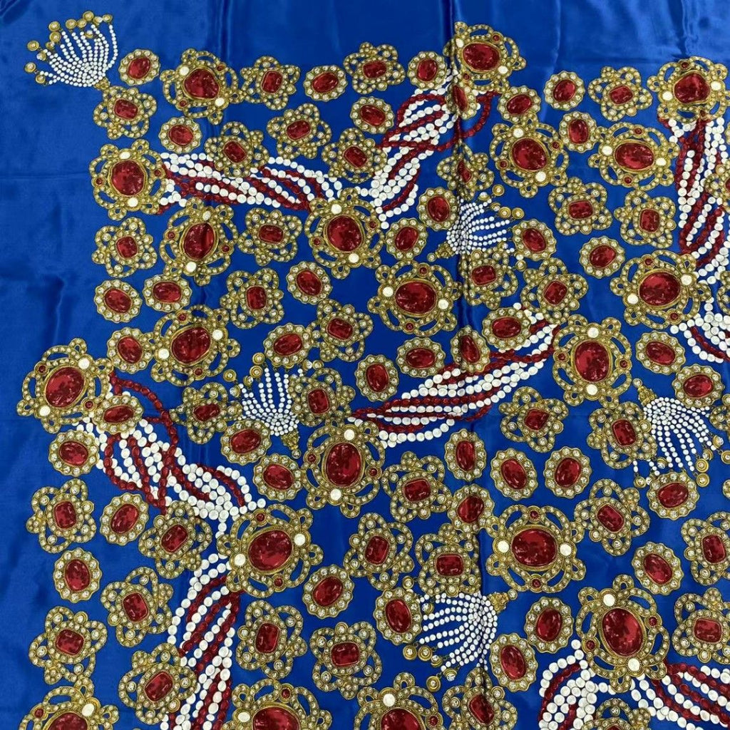 Chanel Super Large Cm Silk Scarf Gem Pattern Multicolor — view 4