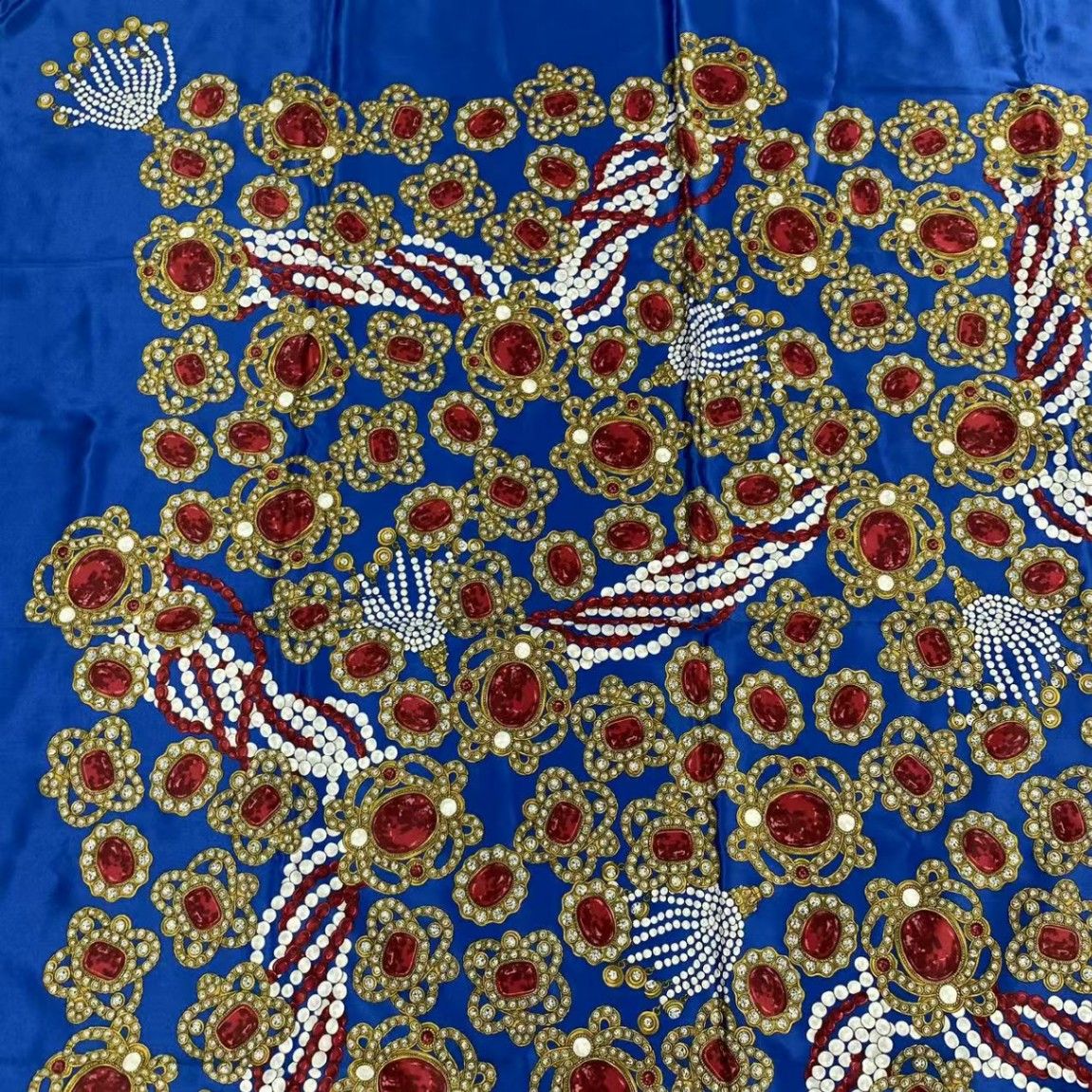 Chanel Super Large Cm Silk Scarf Gem Pattern Multicolor — view 4