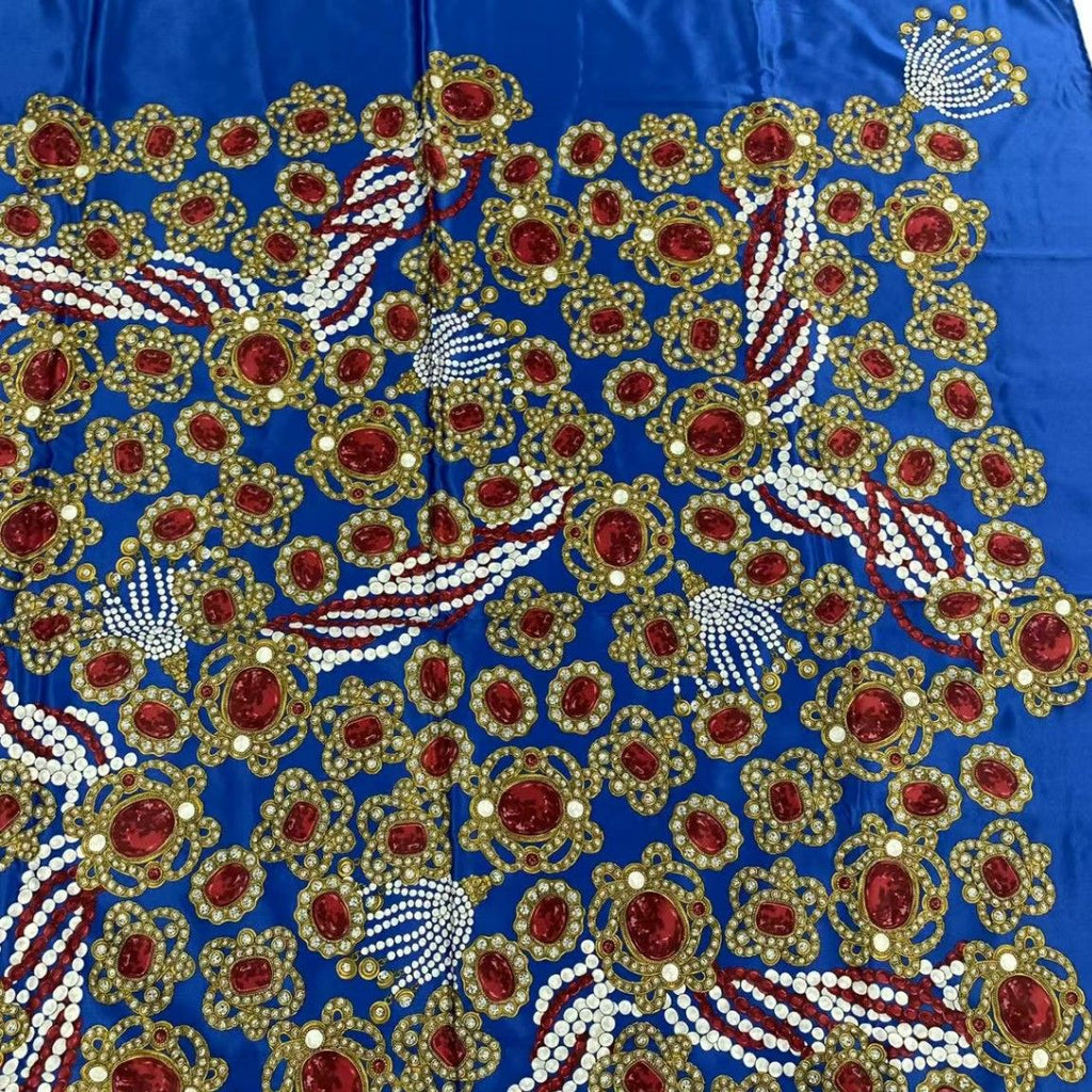 Chanel Super Large Cm Silk Scarf Gem Pattern Multicolor — view 2