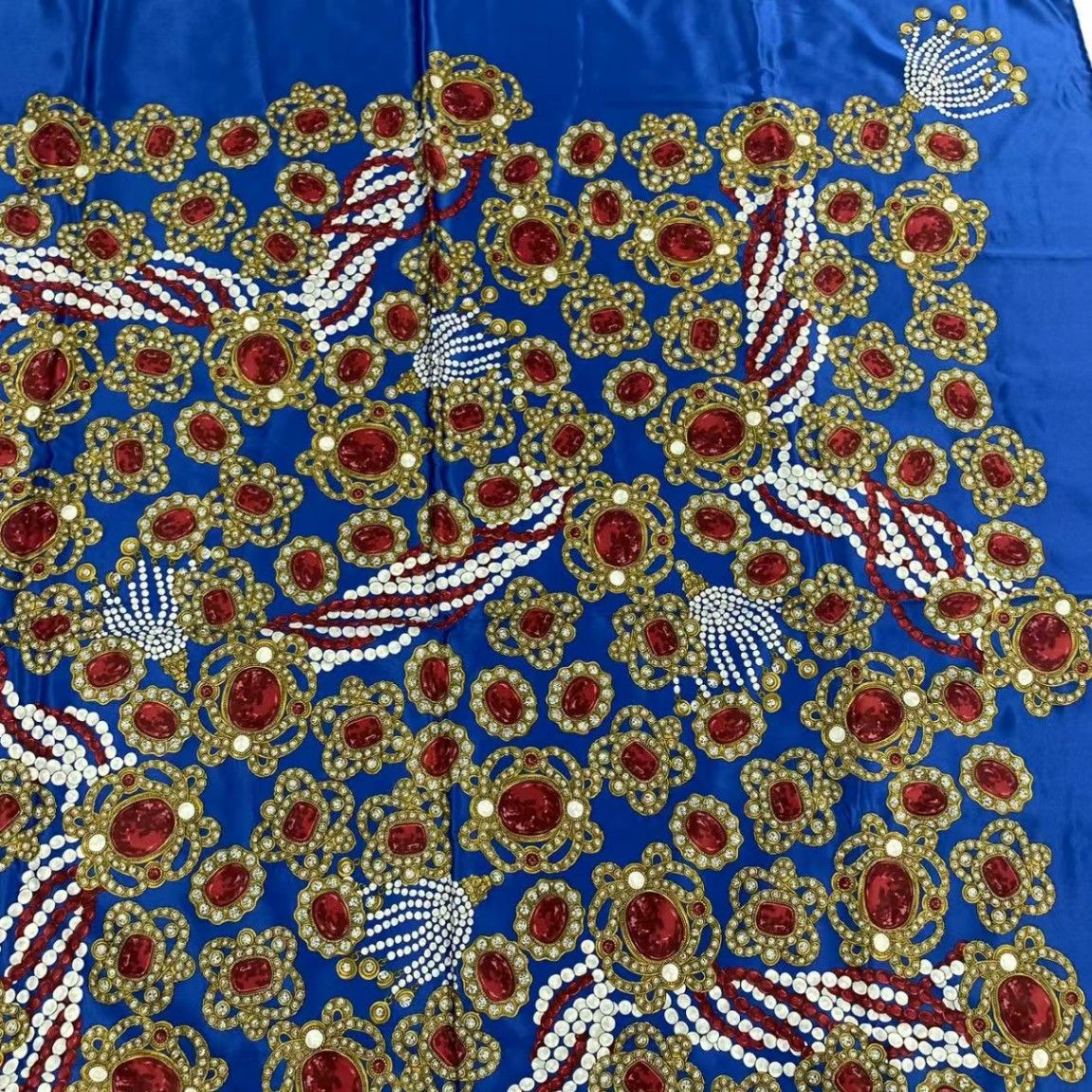 Chanel Super Large Cm Silk Scarf Gem Pattern Multicolor — view 2