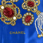 Chanel Super Large Cm Silk Scarf Gem Pattern Multicolor — view 6