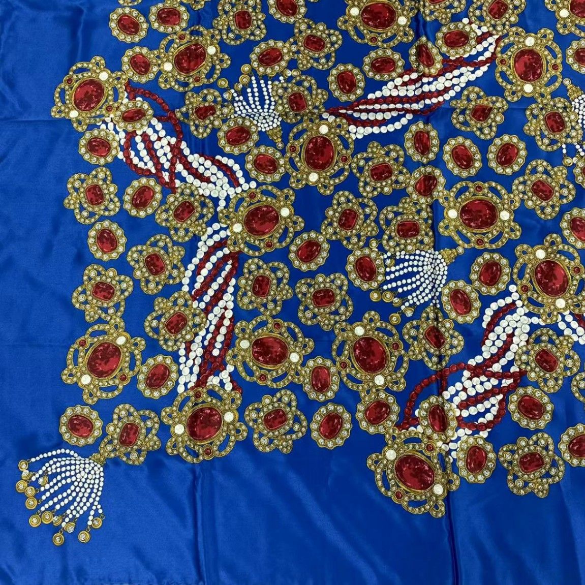 Chanel Super Large Cm Silk Scarf Gem Pattern Multicolor — view 3