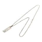 Gucci Logo Plate Chain Pendant Silver — view 3